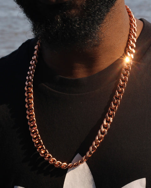 Copper Cuban Link Chain