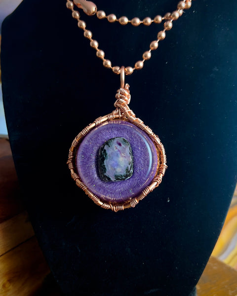 Charoite Orgonite Amulet