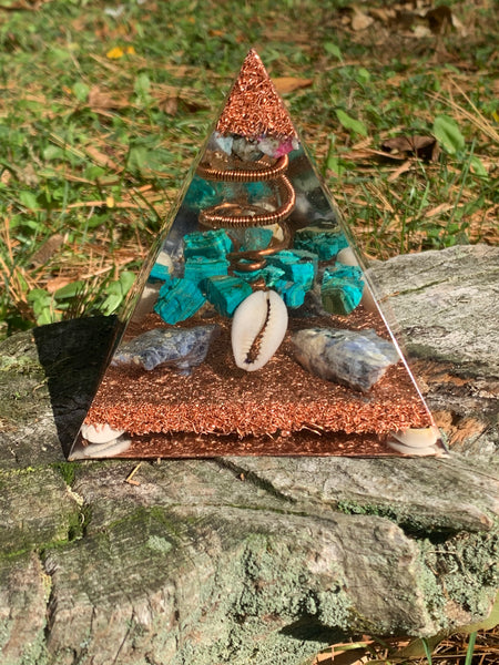 Mystic Beach Orgonite Pyramid