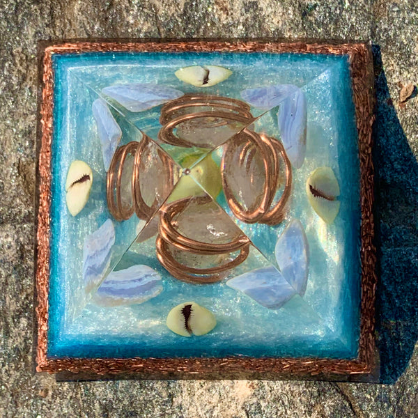 Nile River Orgonite Pyramid