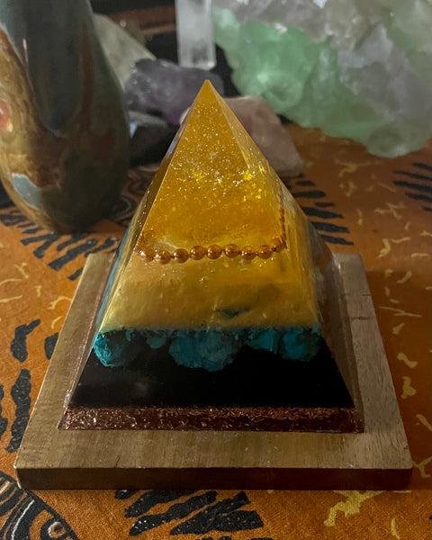 Solar Oasis Orgonite Pyramid