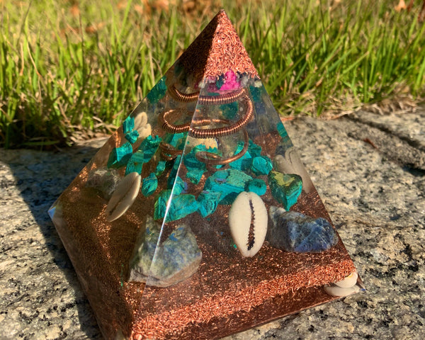 Mystic Beach Orgonite Pyramid