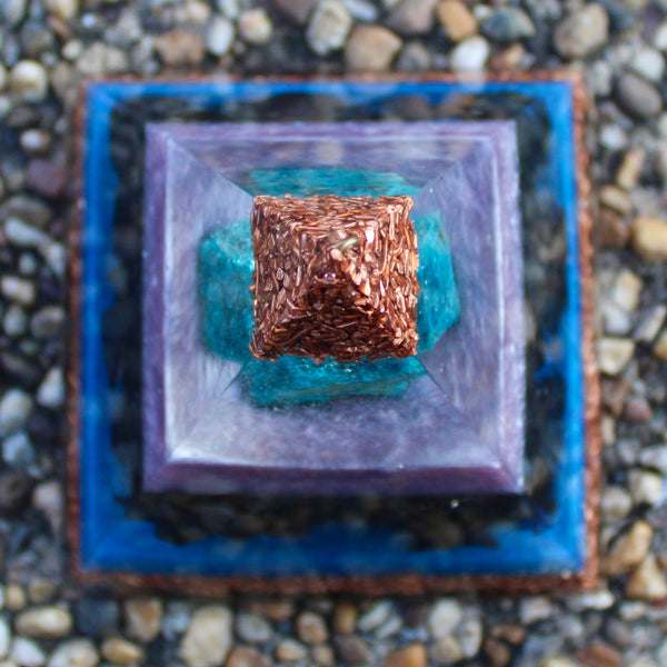 Night Sky Orgonite Pyramid
