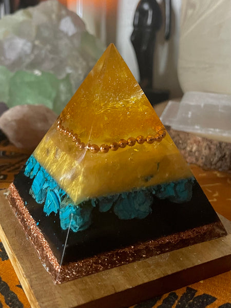Solar Oasis Orgonite Pyramid