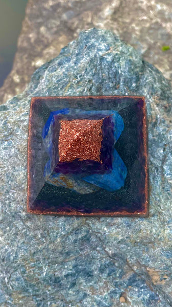 Dark Mystic Orgonite Pyramid