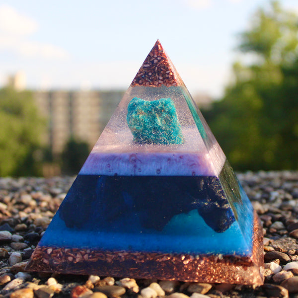 Night Sky Orgonite Pyramid