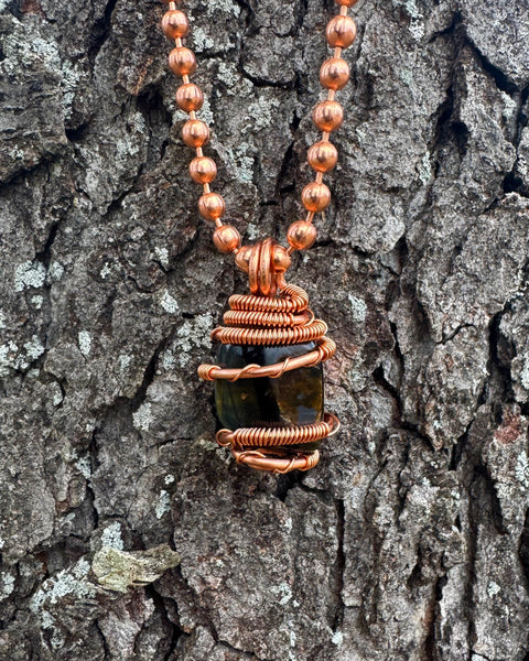 Blue Tiger Eye Pendant (sm)