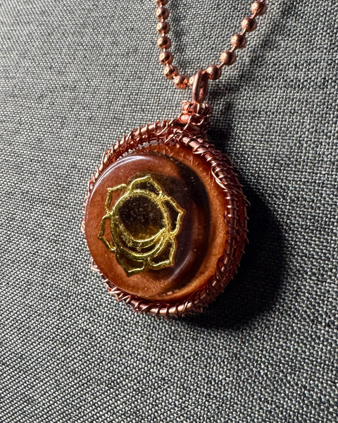 Sacral Chakra (Svadhishthana) Orgonite Amulet