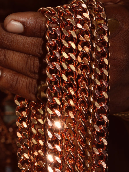 Copper Cuban Link Chain