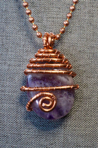 Amethyst + Copper Necklace