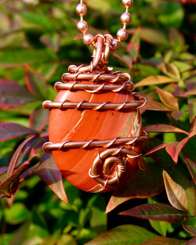 Red Jasper + Copper Necklace