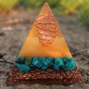 Desert Oasis Orgonite Pyramid