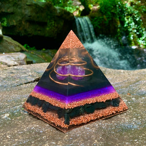 Black Magic Orgonite Pyramid