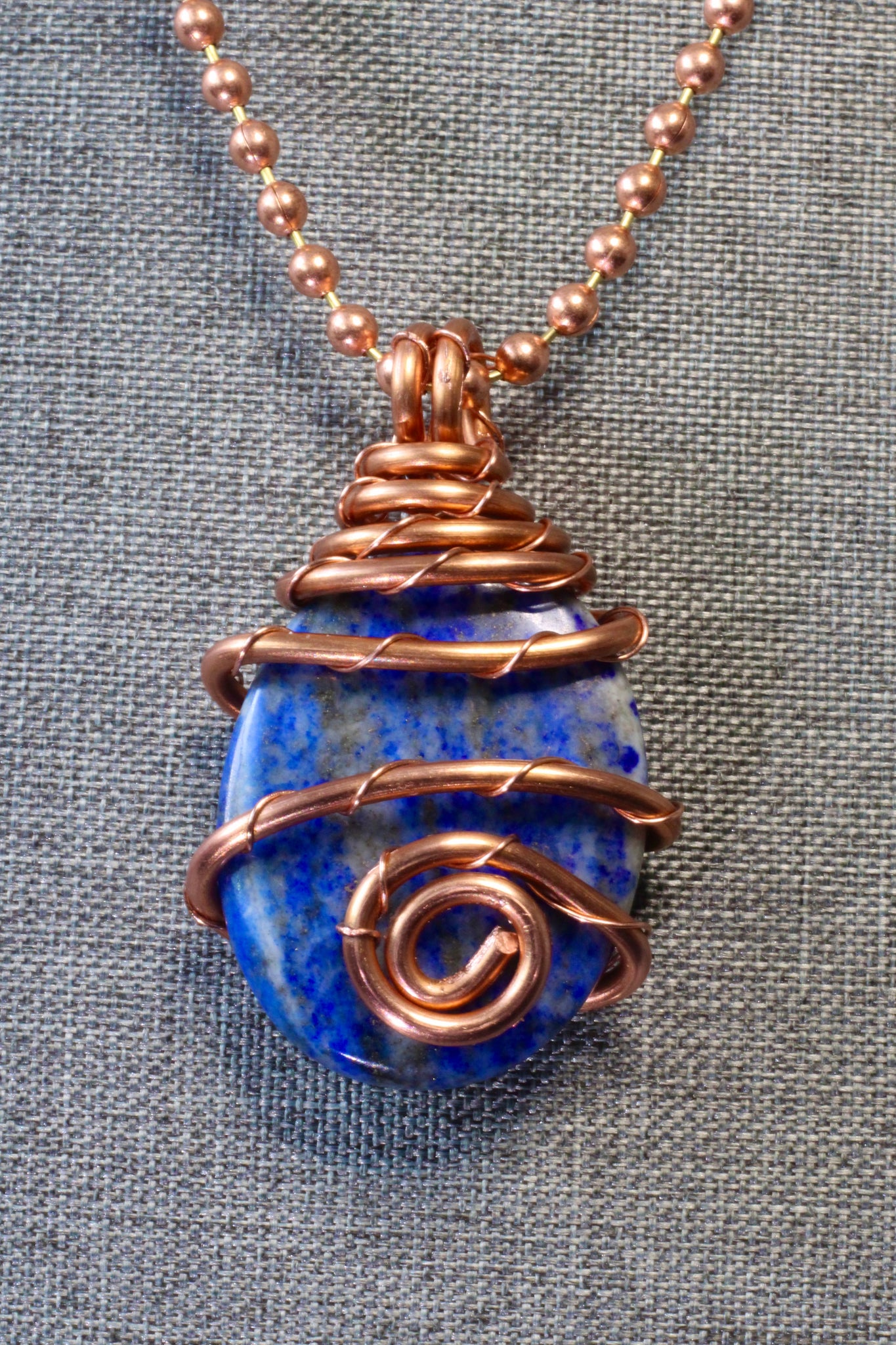 Lapis Lazuli + Copper Necklace