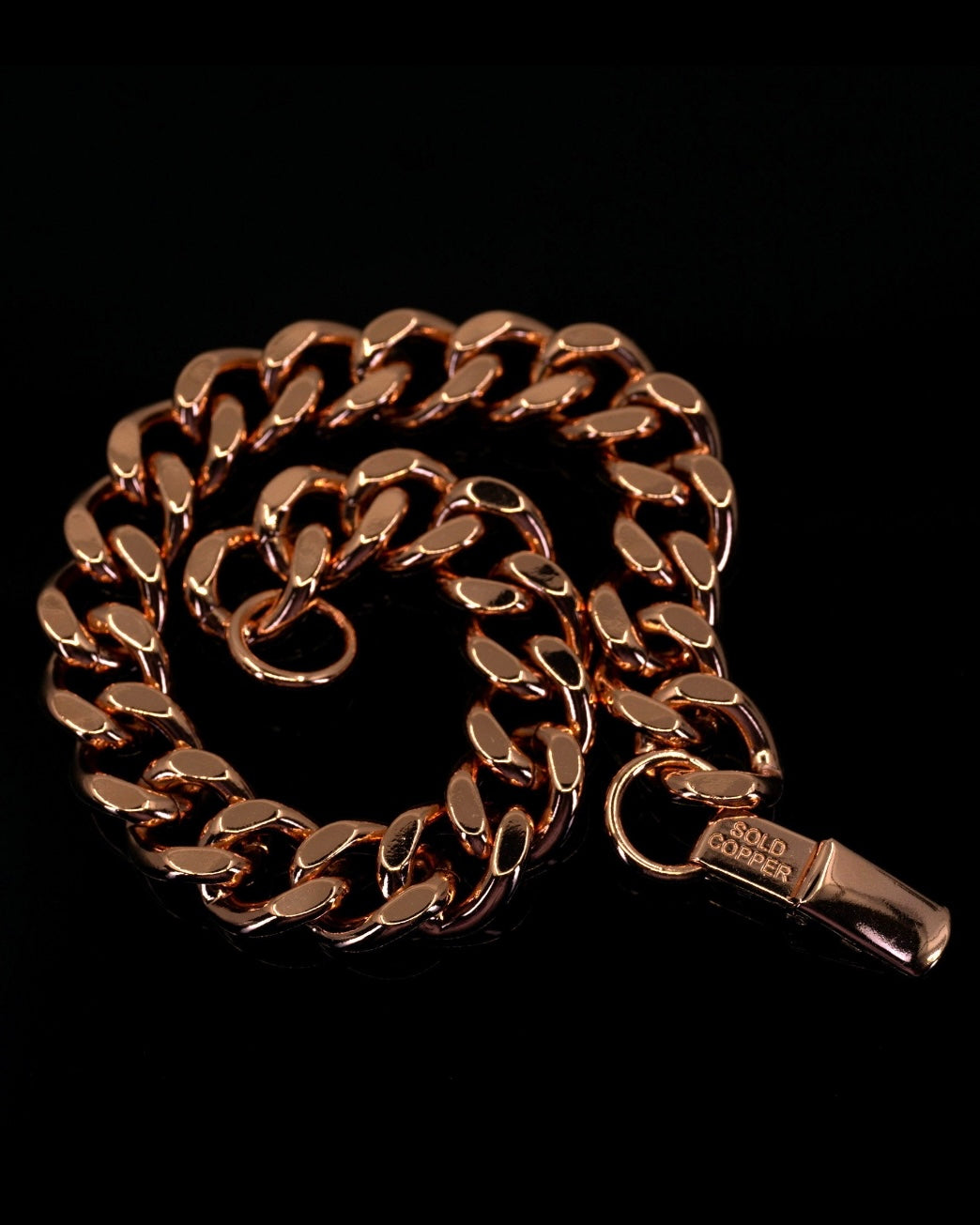 Copper Cuban Link Bracelet