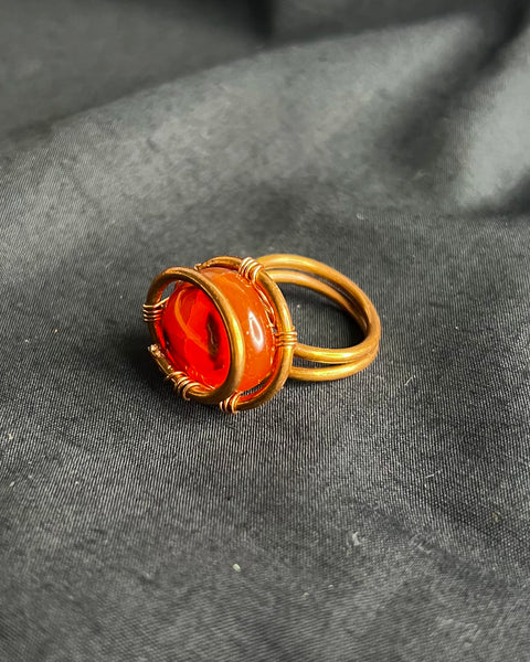 Red Carnelian Ring
