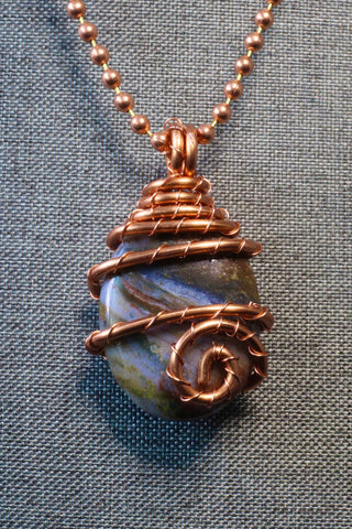 Jasper + Copper Necklace