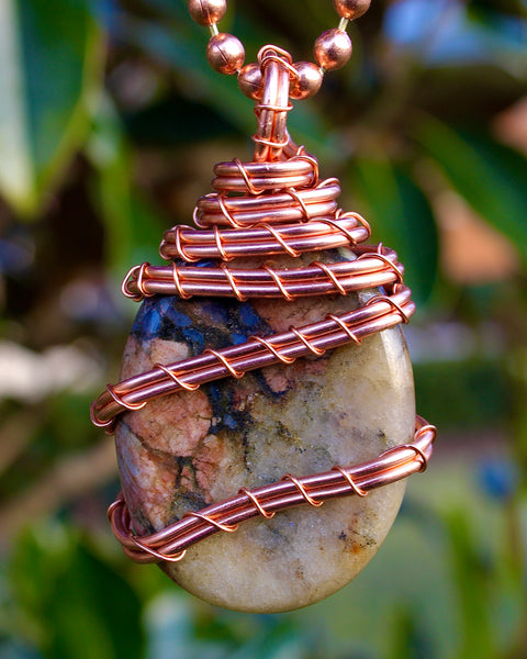 Llanite + Copper Necklace