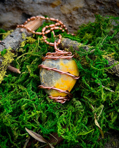 BumbleBee Jasper Pendant