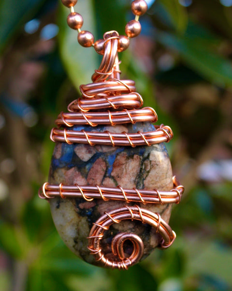 Llanite + Copper Necklace